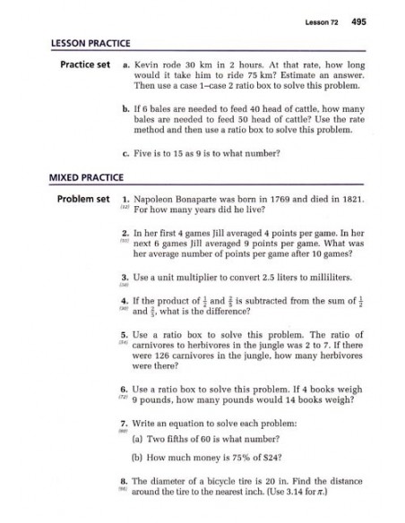 Saxon 87 (Homeschool, 3rd edition) Home Study Kit