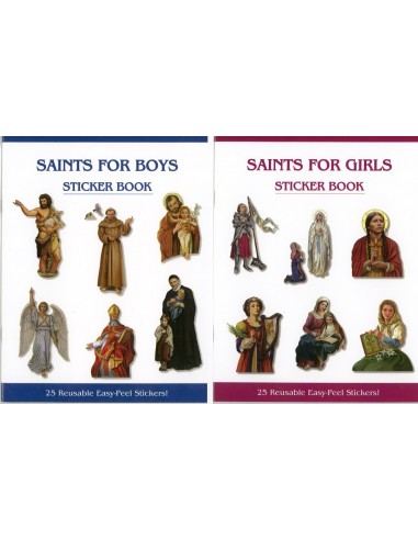 Saints for Boys and Girls Sticker Book Set