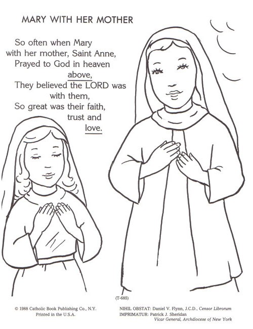 Coloring Book About Mary