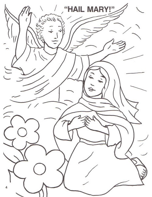 Coloring Book About Mary