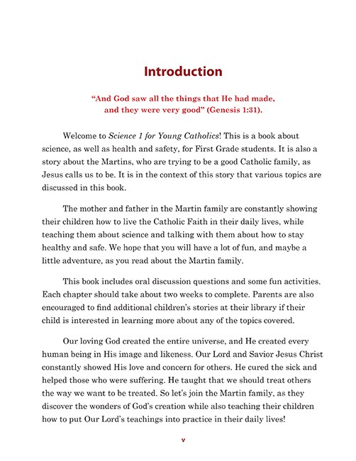 Science 1 for Young Catholics