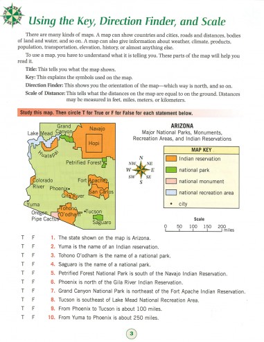 Map Skills Grade 6