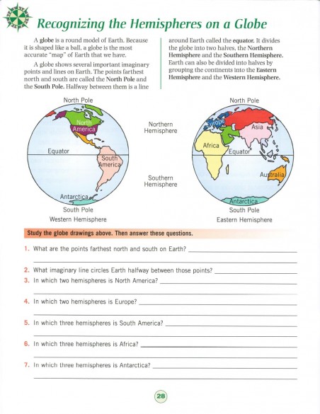 Map Skills for Today Grade 6- Pg 28