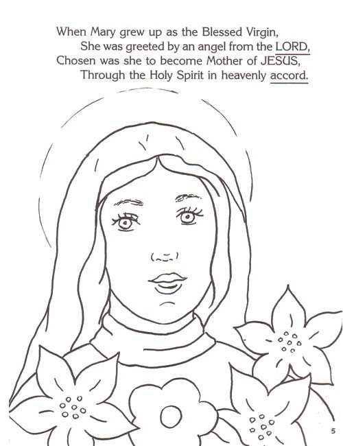 Coloring Book About Mary