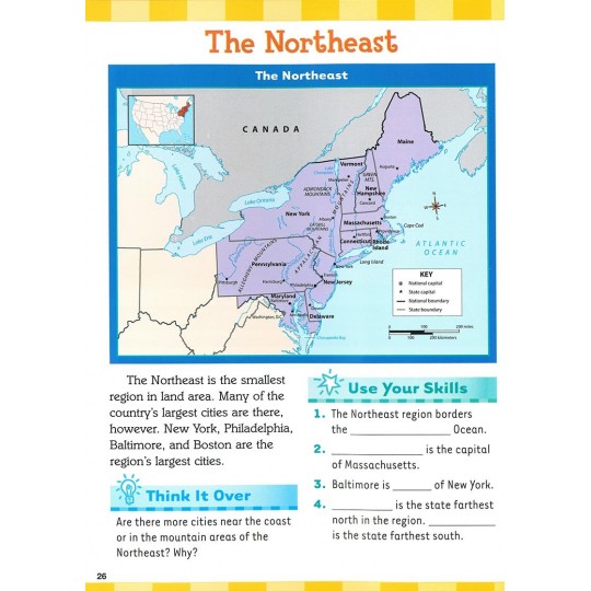 Map Skills for Today: Grade 3 - Maps Across America
