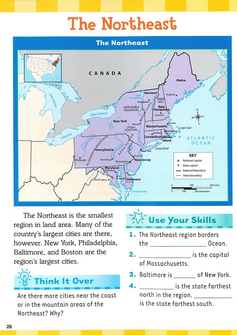 Map Skills for Today Grade 3- Pg 26