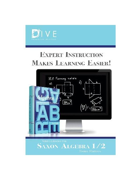 Saxon Algebra 1/2 (3rd Ed.) DIVE Video Lectures Download & Stream