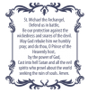 St. Michael with Prayer Wall Decal