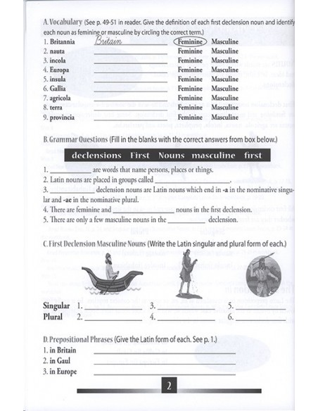 Little Latin Readers: Liber Secundus Workbook