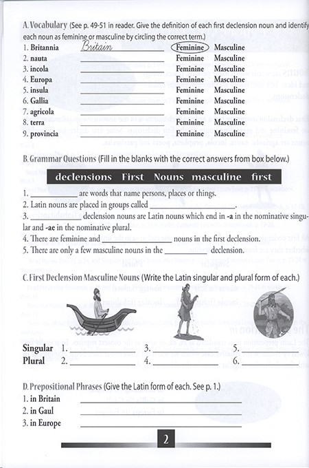 Little Latin Readers: Liber Secundus Workbook