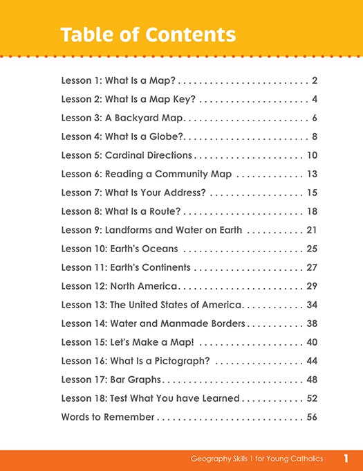 Geography Skills 1 for Young Catholics: Our Neighborhood and Parish