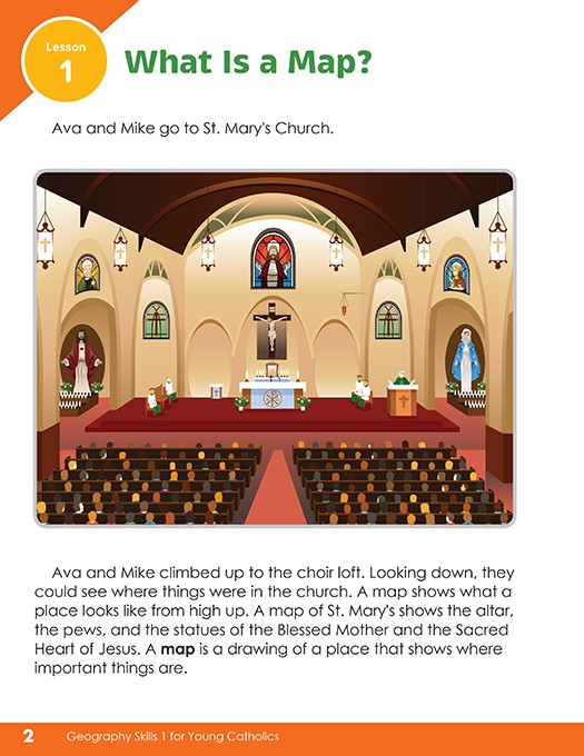 Geography Skills 1 for Young Catholics: Our Neighborhood and Parish