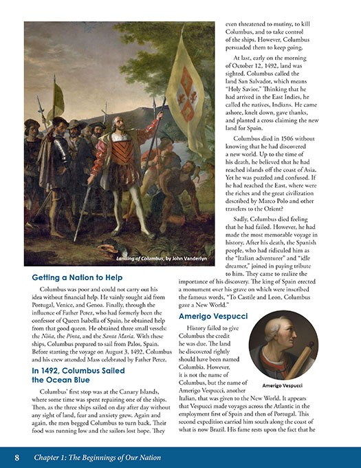 History of the United States 8 for Young Catholics (2nd Ed.)