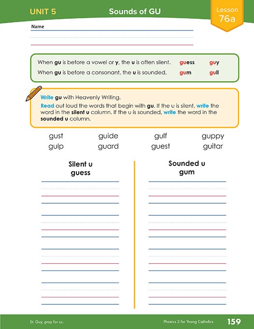 Phonics 2 for Young Catholics (2nd Ed.)