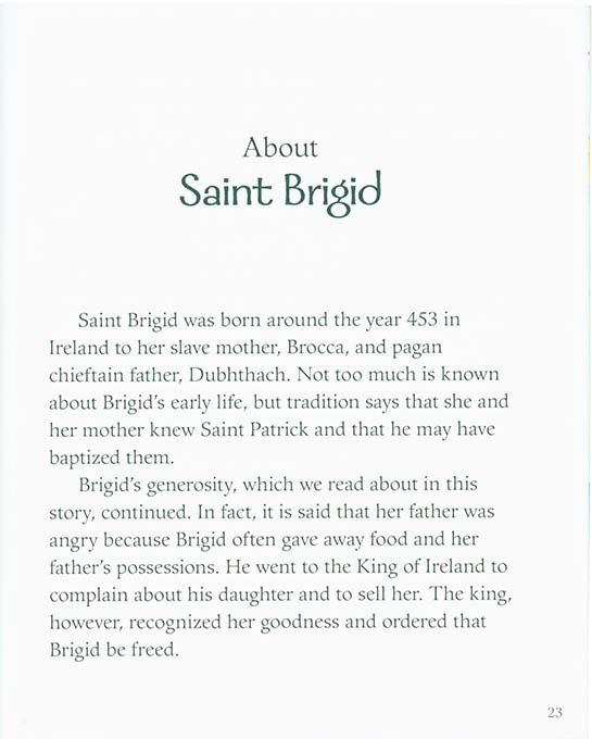 Saint Brigid and the Butter | Children's Catholic Book