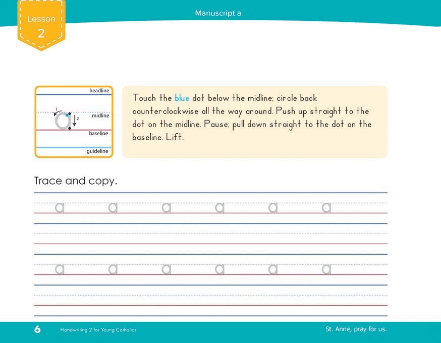 Catholic Handwriting 2 for Young Catholics | Seton Press