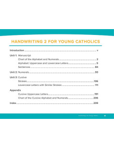 Handwriting 2 for Young Catholics