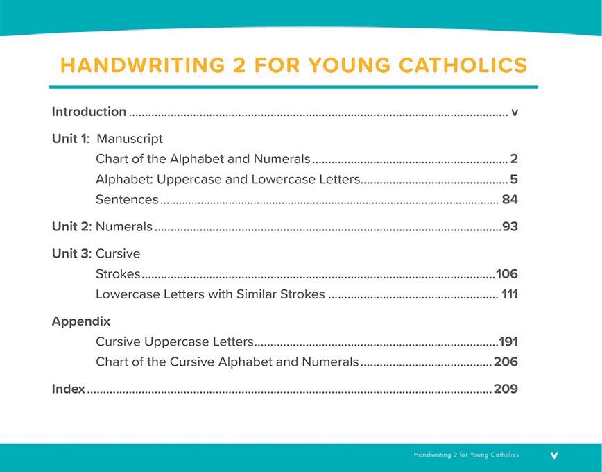 Catholic Handwriting 2 for Young Catholics | Seton Press