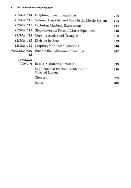 Saxon 87 (Homeschool, 3rd edition) Text