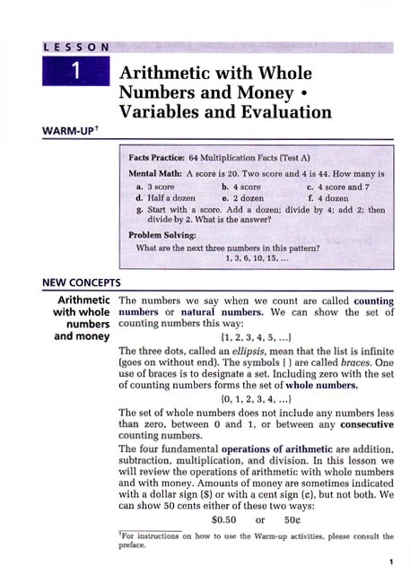 Saxon 87 (Homeschool, 3rd edition) Text