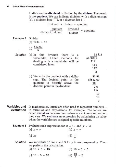Saxon 87 (Homeschool, 3rd edition) Text