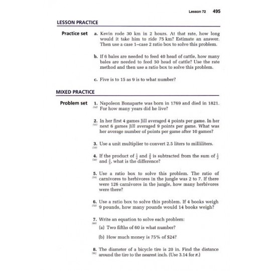 Saxon 87 (Homeschool, 3rd edition) Text
