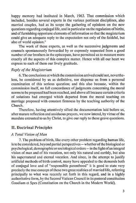 Humanae Vitae (Papal Encyclical)