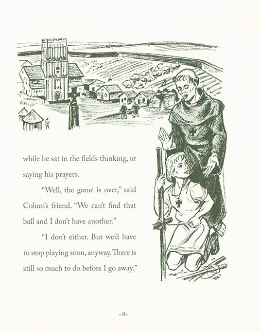 St. Colum and the Crane