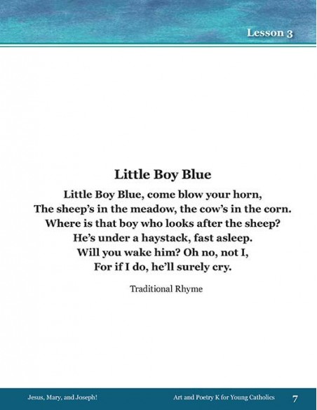 Art and Poetry for Young Catholics