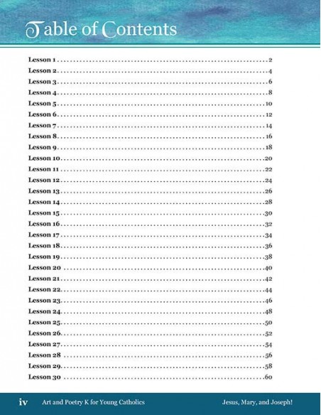 Art and Poetry for Young Catholics