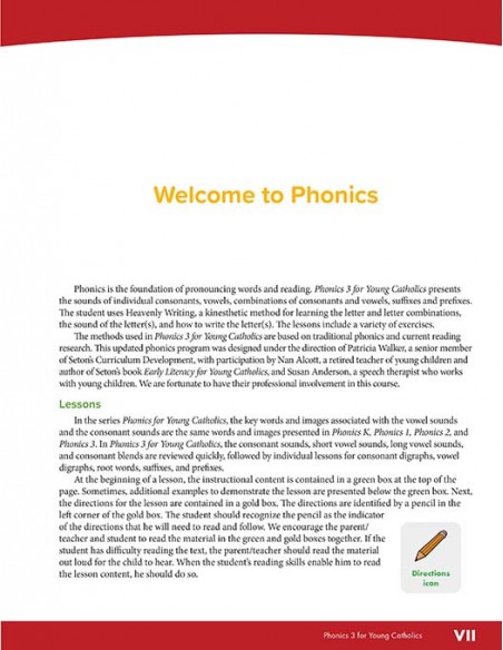 Phonics 3 for Young Catholics (2nd Ed.)