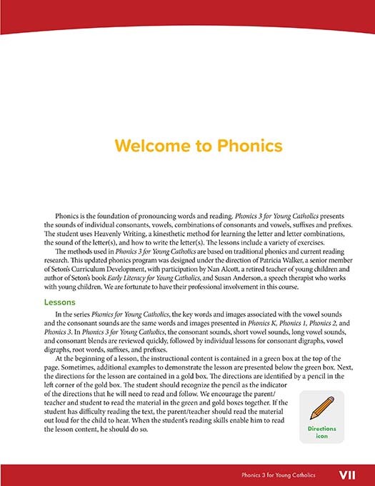 Phonics 3 for Young Catholics (2nd Ed.)