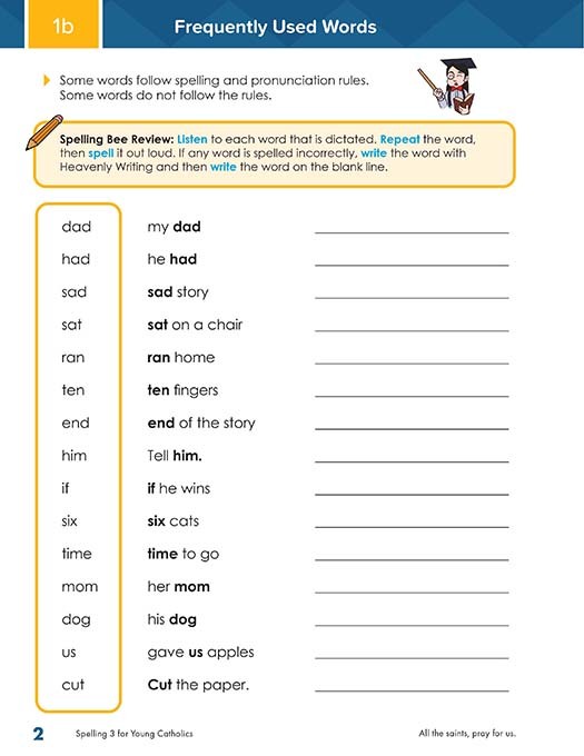Spelling 3 for Young Catholics (2nd Ed.)