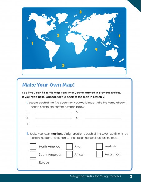Geography Skills 4 for Young Catholics: The Eastern United States