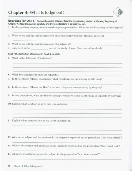 Traditional Logic Workbook