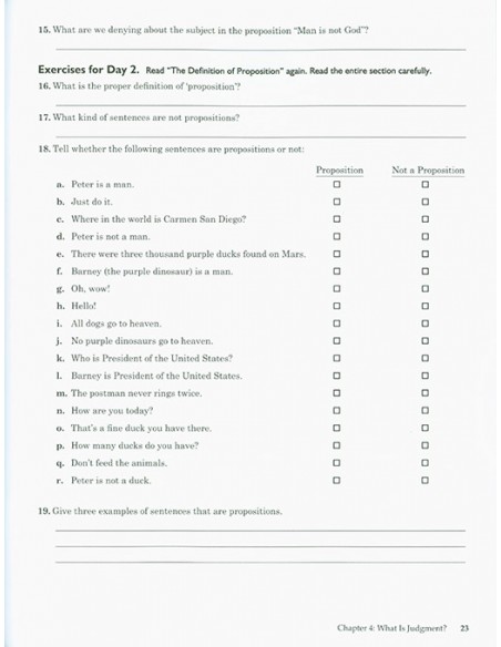 Traditional Logic Workbook