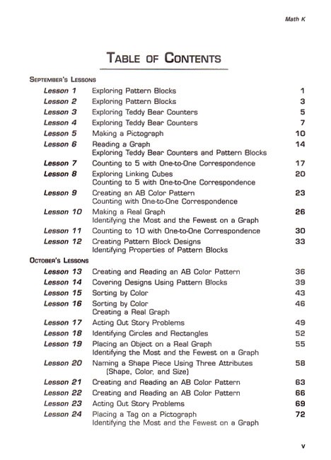 Saxon Math K Teacher's Manual