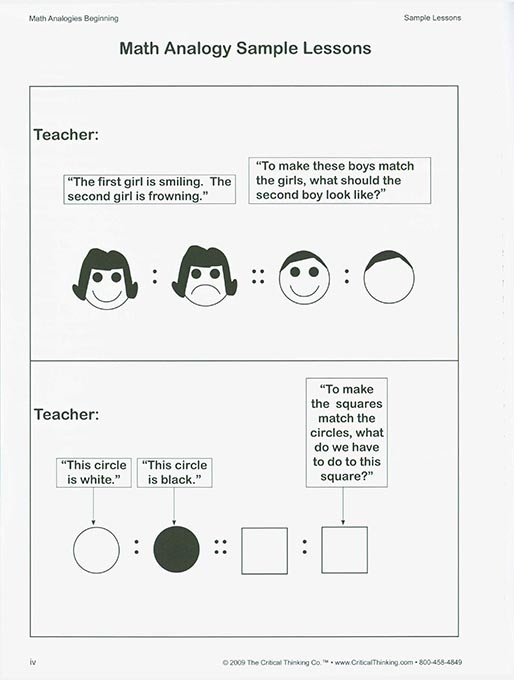 Math Analogies: Beginning (Grades K-1)