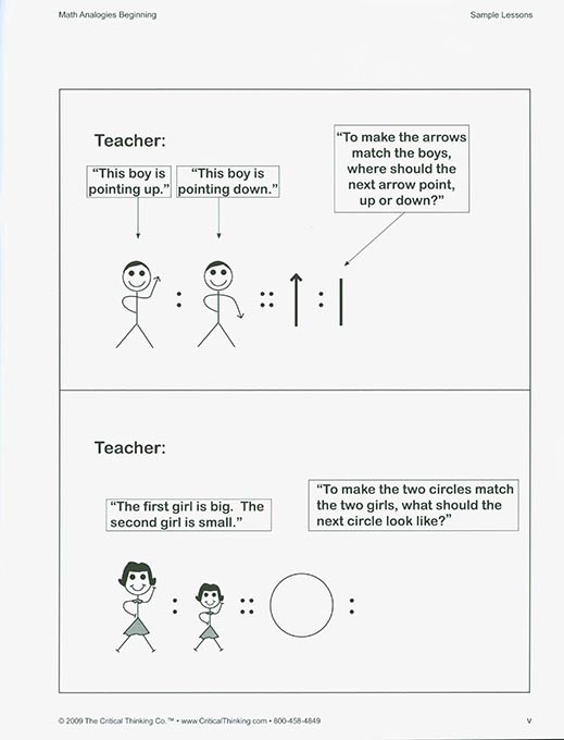 Math Analogies: Beginning (Grades K-1)