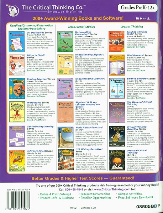 Math Analogies: Level 4 (Grades 8-9)