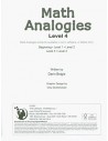 Math Analogies: Level 4 (Grades 8-9)