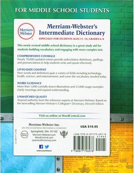 Merriam-Webster's Intermediate Dictionary (Grades 6-8)