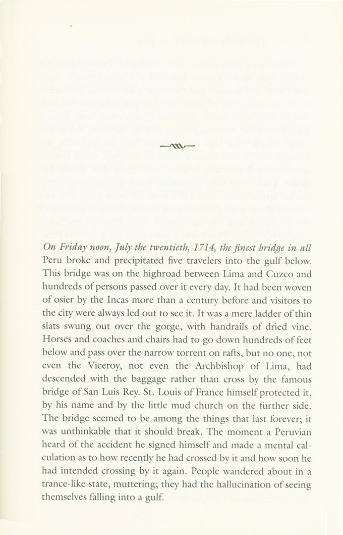 The Bridge of San Luis Rey