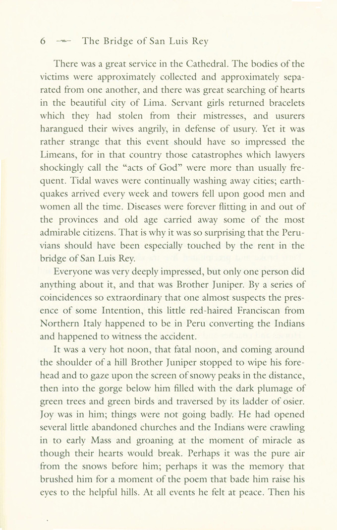 The Bridge of San Luis Rey