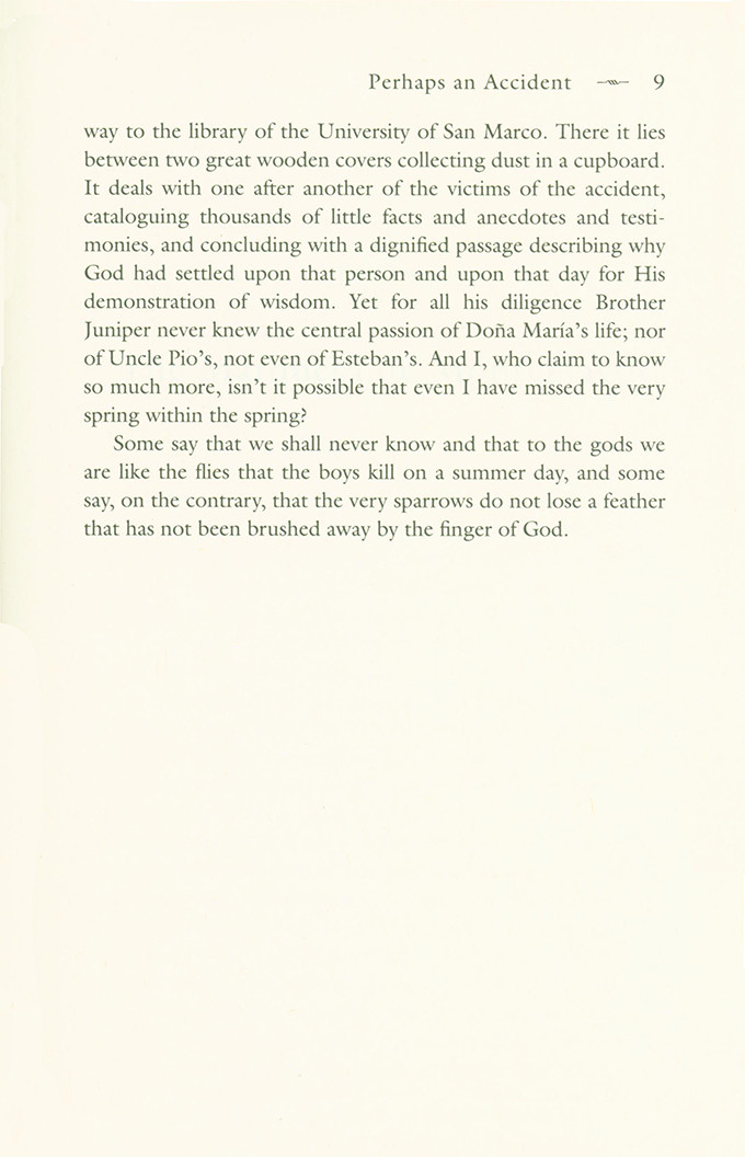 The Bridge of San Luis Rey