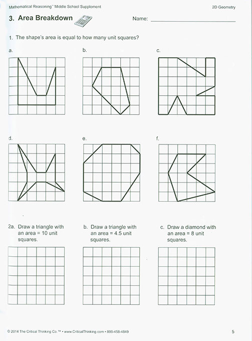 Mathematical Reasoning Middle School Supplement 7-9