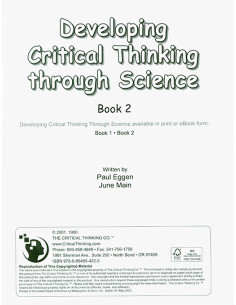 Developing Critical Thinking Through Science Book 2 (Grades 4-8)