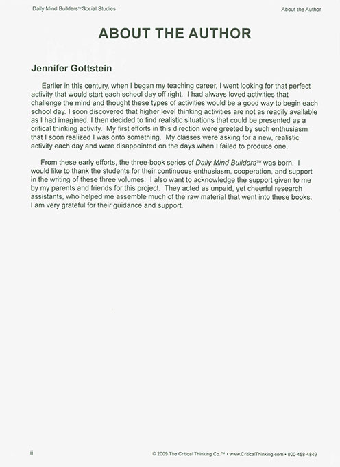 Daily Mind Builders: Social Studies (Grades 5-12)