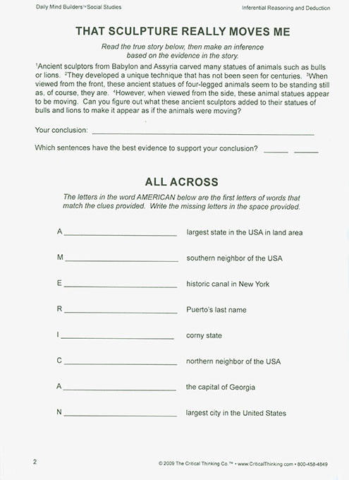 Daily Mind Builders: Social Studies (Grades 5-12)