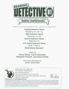 Reading Detective B1 (Grades 7-8)